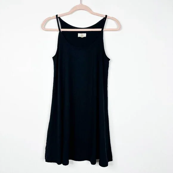 2/$30 Lou & Grey Scoop Neck Slip Dress Black XS #1539 - Picture 3 of 7